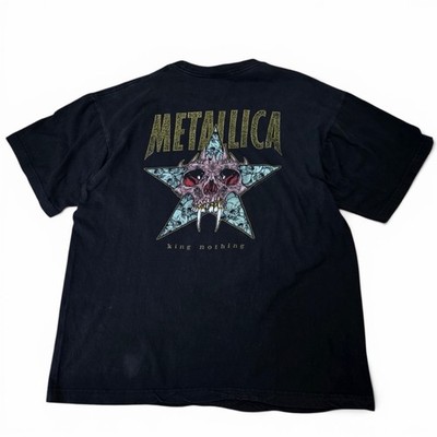 METALLICA T-Shirt 1996 Pushead King Nothing Black XL Fade Vintage
