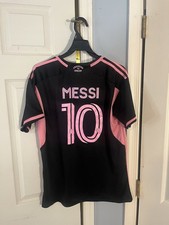 Camiseta deportiva de fútbol Adidas 2023-2024 Inter Miami CF Lionel Messi kit talla grande
