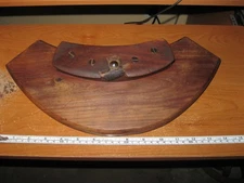 Antique Cooper’s Croze Plane – Barrel Maker’s Tool – Heavy Hard Wood Body