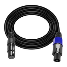 Speakon to XLR Cable Audio Jack Speakon Plug Male to XLR 3Pin Female Speaker ...