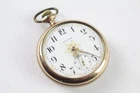 Vintage Waltham Rolled Gold Open Face Pocket Watch Hand-Wind WORKING