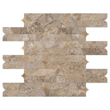 Bainley Peel  Stick Backsplash Tiles Beige Slate Gold Stellate, 10-Pack, 11.8"x
