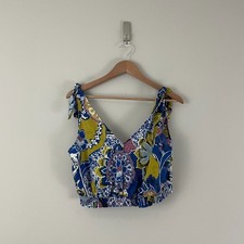 Intimately Free People Weekend in Montauk Tank Ocean Combo Womens Size Large