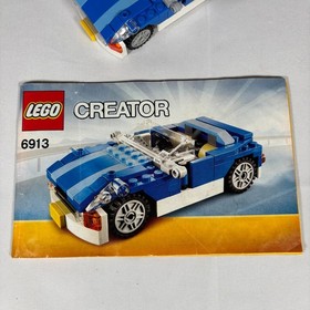 LEGO Creator 6913 Blue Roadster Complete w/ Manual Retired