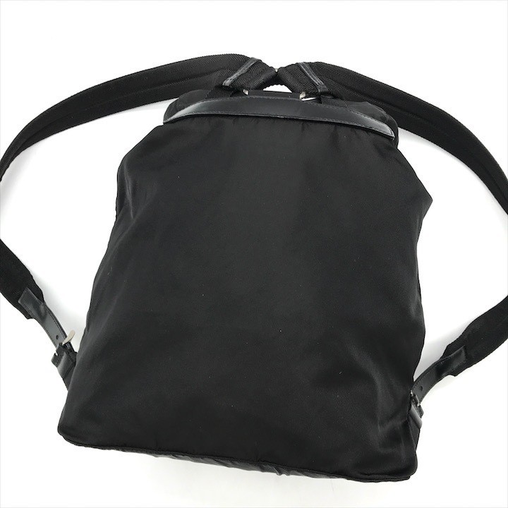 Good condition PRADA trial logo backpack nylon tessuto black k2690 from japan thumbnail 2