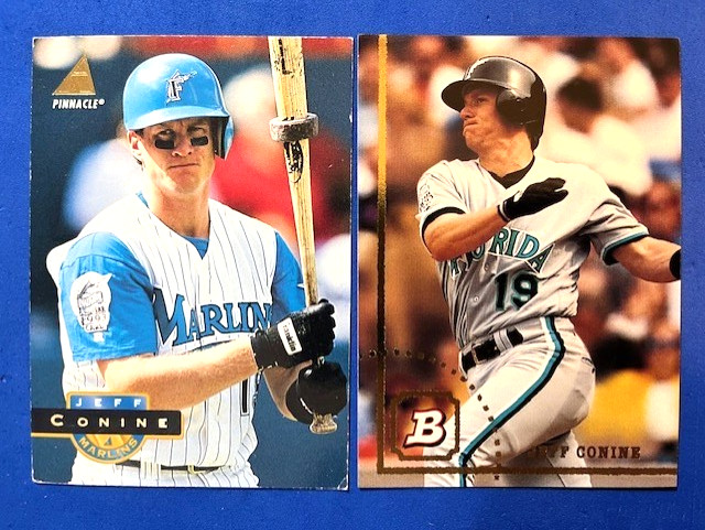 Jeff Conine 1994 Pinnacle & 1994 Bowman Baseball - Marlins