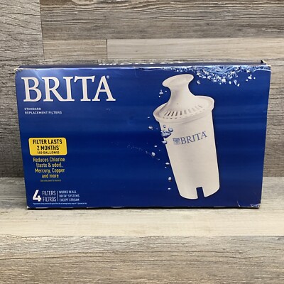 Brita Standard Water Filter Replacements Model 0B03 4-Pack New Sealed