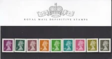 GB 2011 DEFINITIVE MACHIN PRESENTATION PACK No.90 1p  to £1.65 MINT STAMP SET 9v
