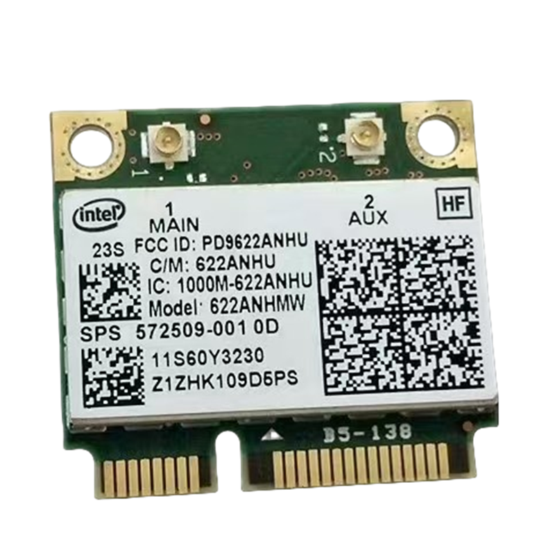 (未使用･未開封品)　ThinkPad/W510/W700 X200/X201/X301/T410/T510/用2GB×2　計4GBメモリ/動作保証 p1m72rm Lenovo IBM T410 T510 X201i HP 6200AGN Dual Band 2.4/5Ghz WLAN WiFi