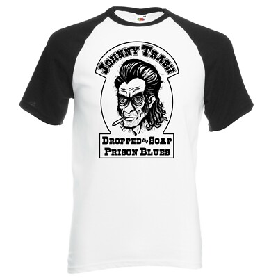 Johnny Trash - Redneck White Trash T-Shirt - Dropped the Soap Prison Blues M