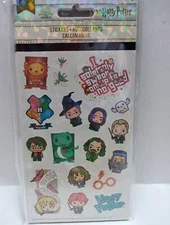HARRY POTTER - Big Head Foil Prism STICKERS - 4 SHEETS !!   NEW ! 