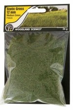 Woodland Scenics New 2024 Static Grass Medium Green 12mm FS626