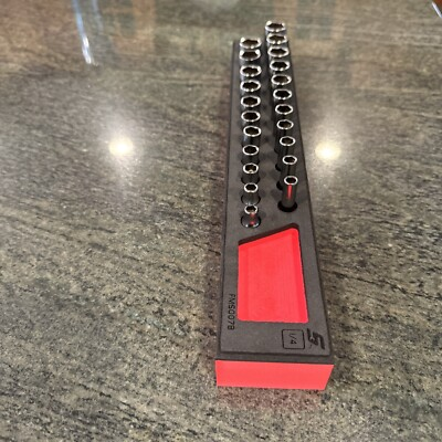 #ad Snap on 122sttmmfr 5.5 15mm shallow deep 1 4 drive 22 pc foam socket set red new $569.95