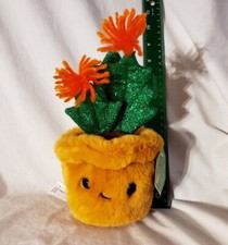 New 9" Plush Christmas Cactus Orange Flowers Mothers Day FAO Sparklers