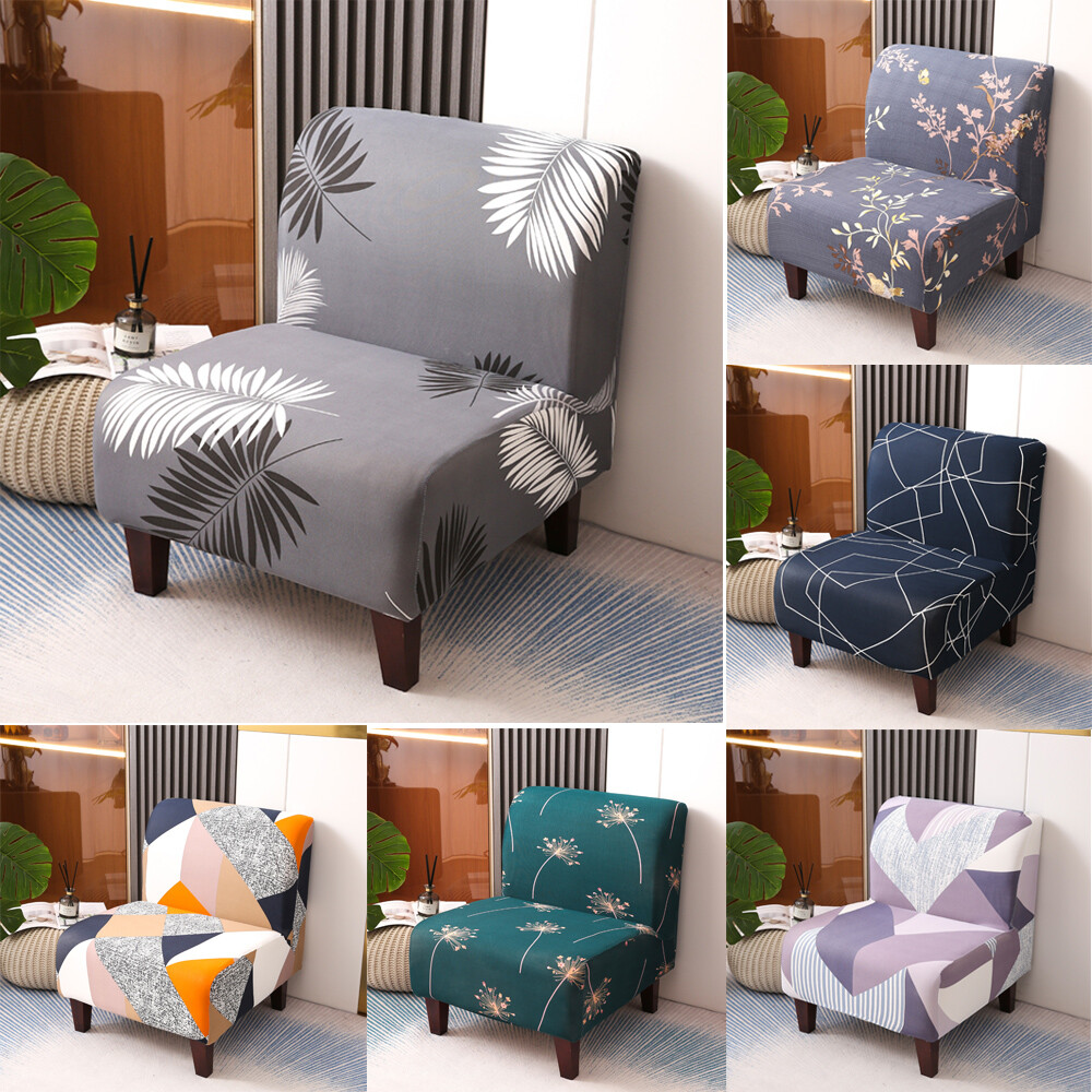 Fat Chair Cover Armless Sofa Cover Elastic Seat Cover Chair