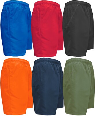 Einfache Badeshorts Strand Surfbrett leichte Poly Baumwolle mit integriertem Netz Slip