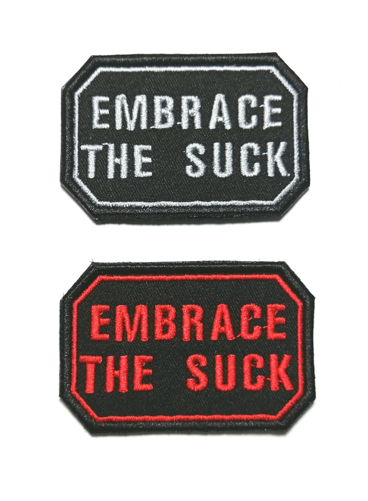 2 Pcs EMBRACE THE SUCK ARMY MILITARY TACTICAL EMBROIDERED MORALE PATCH ...