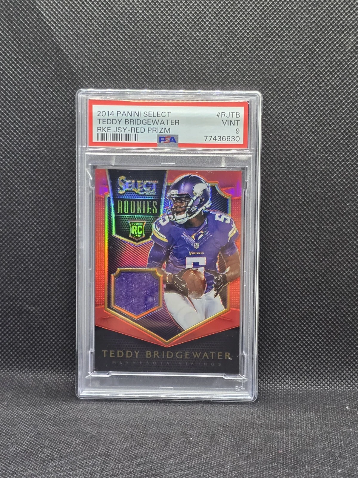 Teddy Bridgewater Panini Select Rookie Jerseys #RJTB Red Prizm