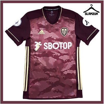 Leeds United Fußball Trikot Adidas Small 3rd Away Kit LUFC 2020 2021 FI6183 R42