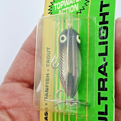 Vtg 1990 Heddon 1/8 Oz Teeny Torpedo X0355NBL Black Shiner