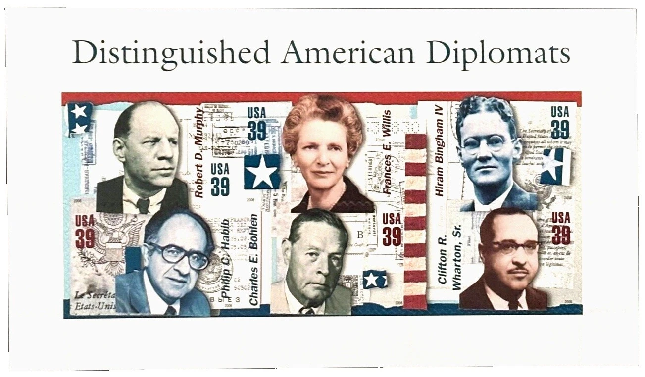 Multi-Color Historical Figures United States Stamps