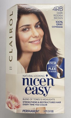 Clairol Nice N Easy 5RB Medium Reddish Brown Permanent Hair Dye Sealed Box