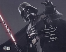 JAMES EARL JONES DAVID PROWSE SIGNED AUTOGRAPH STAR WARS 8X10 PHOTO BAS BECKETT