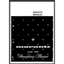 Marantz Model 2245 Stereophonic Receiver Service Manual 33 pages comb bound
