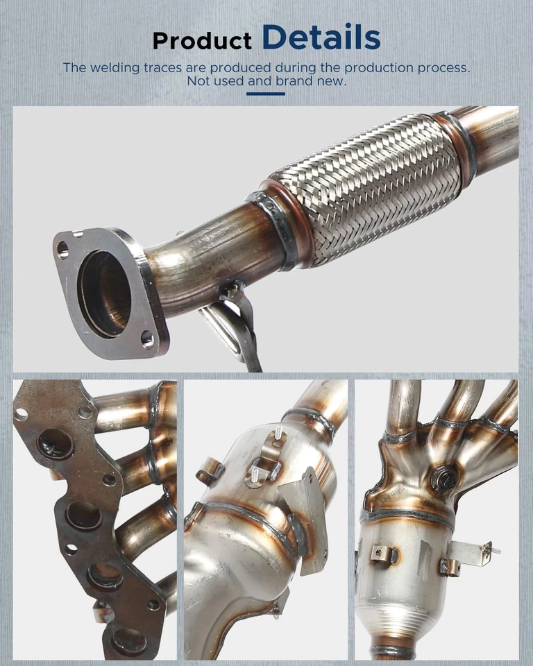 Catalytic Converter w/ Integrated Exhaust Manifold For Mazda 3 2004-2009 5 06-10 - Image 3 of 4