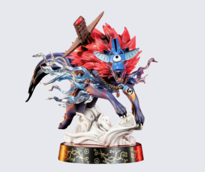 Okami - Oki Wolf form 9'' PVC Statue | First4figures F4F - BRAND NEW