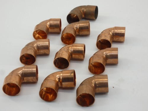 *Lot of 10* NIBCO 1-1/4" Copper Elbow Fitting, 1-3/8" ID - NEW Surplus!