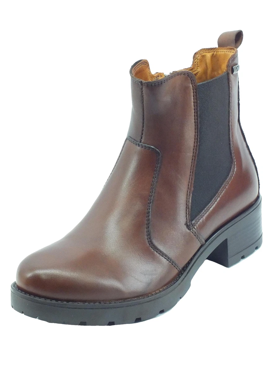 Peperosa Stivaletti Donna In Pelle Marrone – Nuovi, Con Tacco E Dettagli Eleganti – Taglie 37 39 40