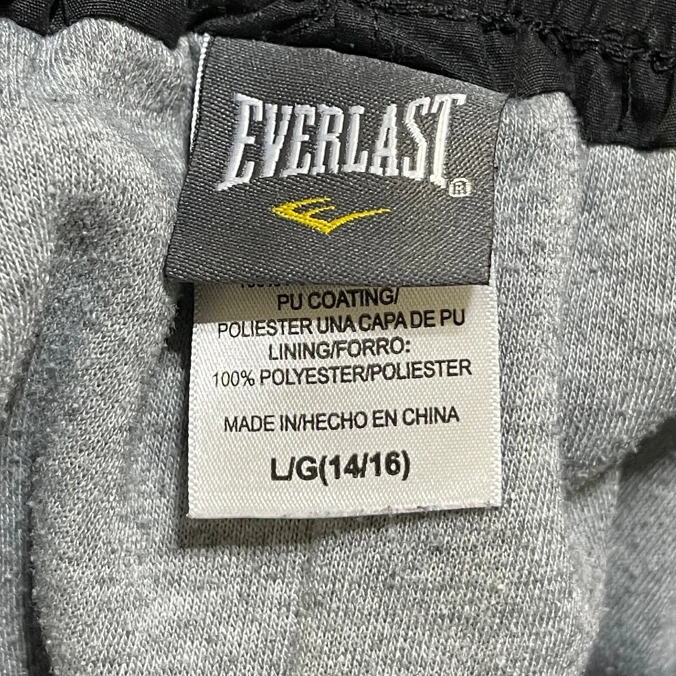Everlast Boy's L Black Track Pants Windbreaker Boxer Baggy Y2K - Image 3 of 4