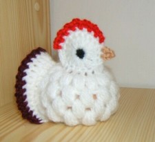 Crochet Hen Egg Cover, Easter decor