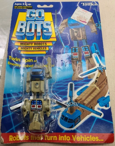 New Sealed Vintage 1984 Tonka Gobots Twin Spin 42 Enemy Robot Helicopter No 7254
