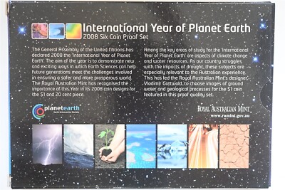 2008 International Year of Planet Earth- 6 Coin Proof set- With