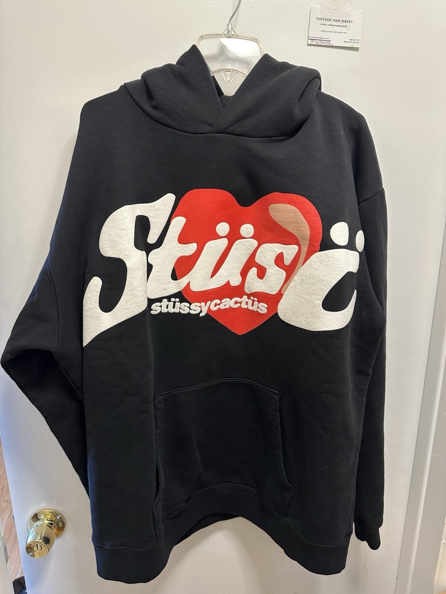 【STUSSY】★Stussy x Cactus Plant Flea Market Heart Hoo.d Stussy X CPFM Cactus Plant Flea Market Heart Hoodie Mens XL