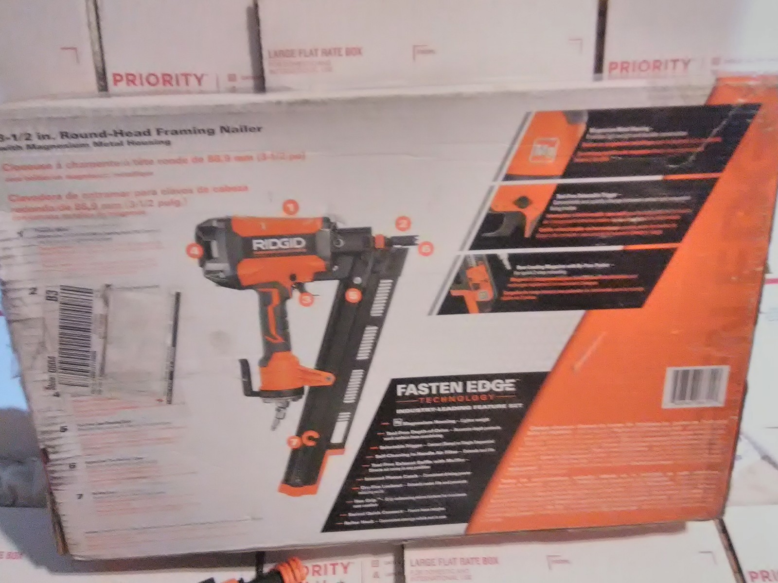 RIDGID 21Degree 31/2 in. Round Head Framing Nailer R350RHF eBay