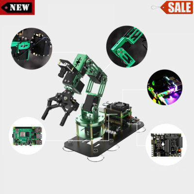 DOFBOT AI Vision 6 Axis Robot Arm With ROS w/ Mainboard For   4B/8G #W7