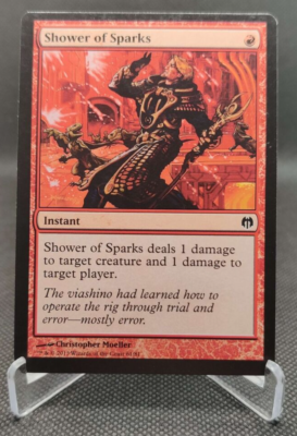 mtg 61 card deck MTG #61 Shower of Sparks Duel Decks: Heroes vs. Monsters Magic thegathering  card