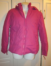 Women Helium Warm Winter Pink Storm Coat Jacket Size Medium W Removeable Hood