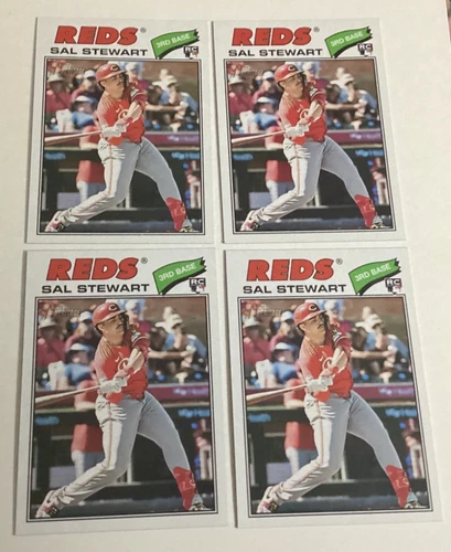 2026 Topps Heritage # 221 Sal Stewart (RC) (4) cards