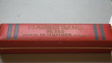 Hohner Marine Band No 365 Harmonica Vintage Germany, 14-Hole Key of C, with Box
