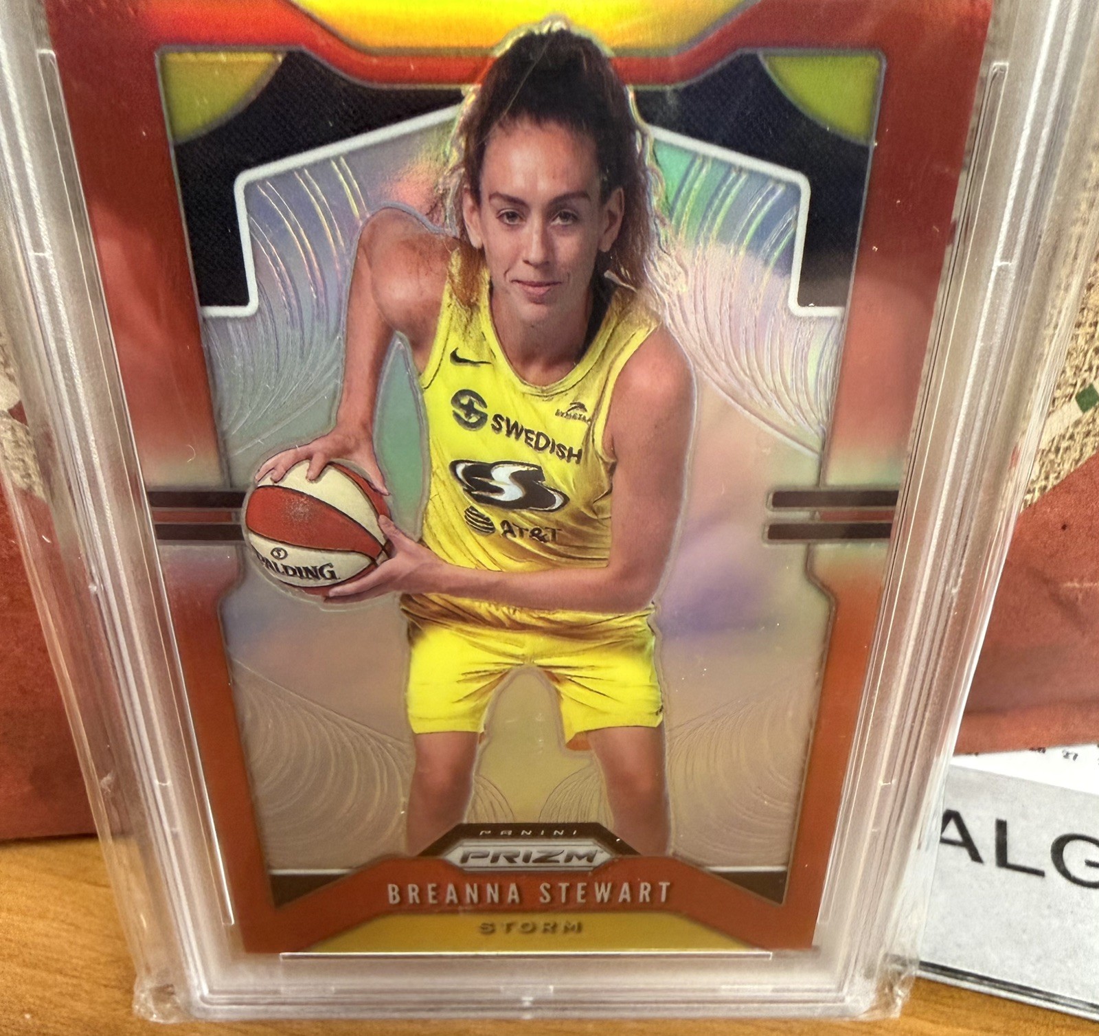 2020 WNBA Red Prizm Breanna Stewart 61/275 PSA NM-MT 8 2020 Finals MVP Champion view 4