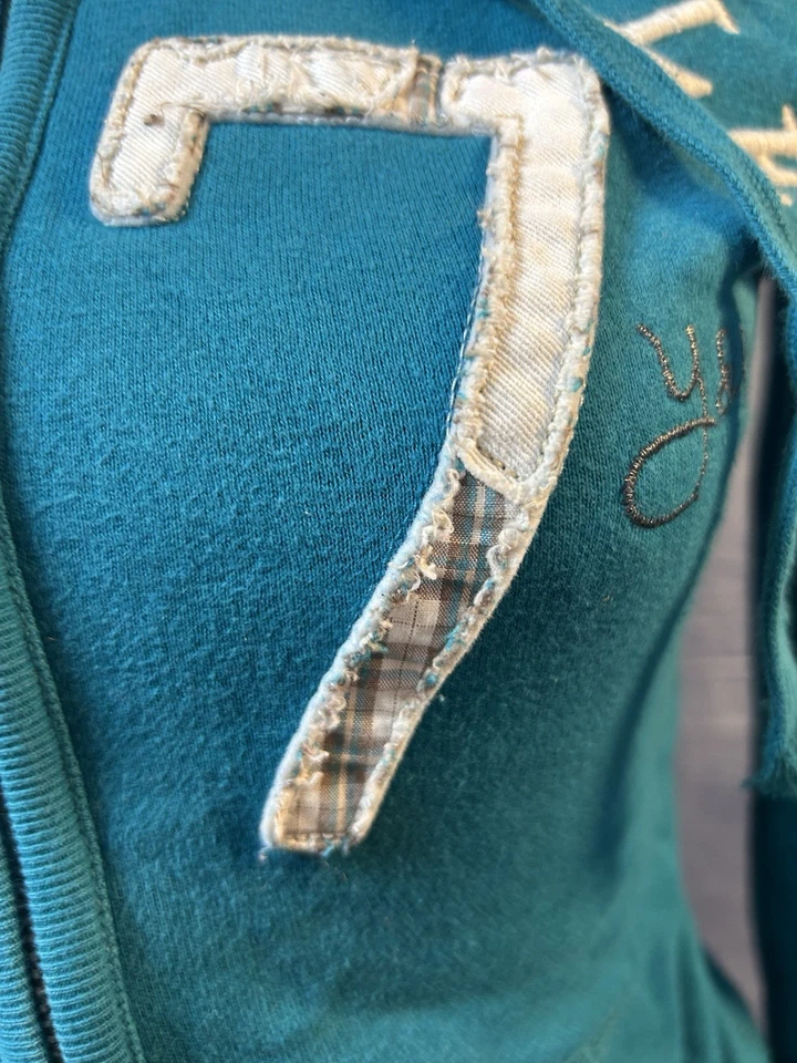 Sudadera con capucha Aeropostale de colección Y2K 2000s cremallera para mujer talla Xs Foto 3 de 4