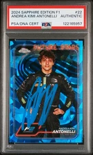 2024 Sapphire Edition F1 22 Andrea Kimi Antonelli Signed PSA Authentic Auto