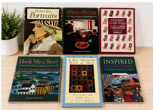 Lot of 6 Rug Hooking Books Deanne Fitzpatrick Hooked Chair Rugs Portraits