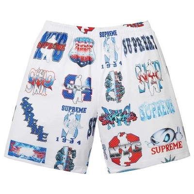 Short Supreme Flash Mesh blanc - Photo 1/3