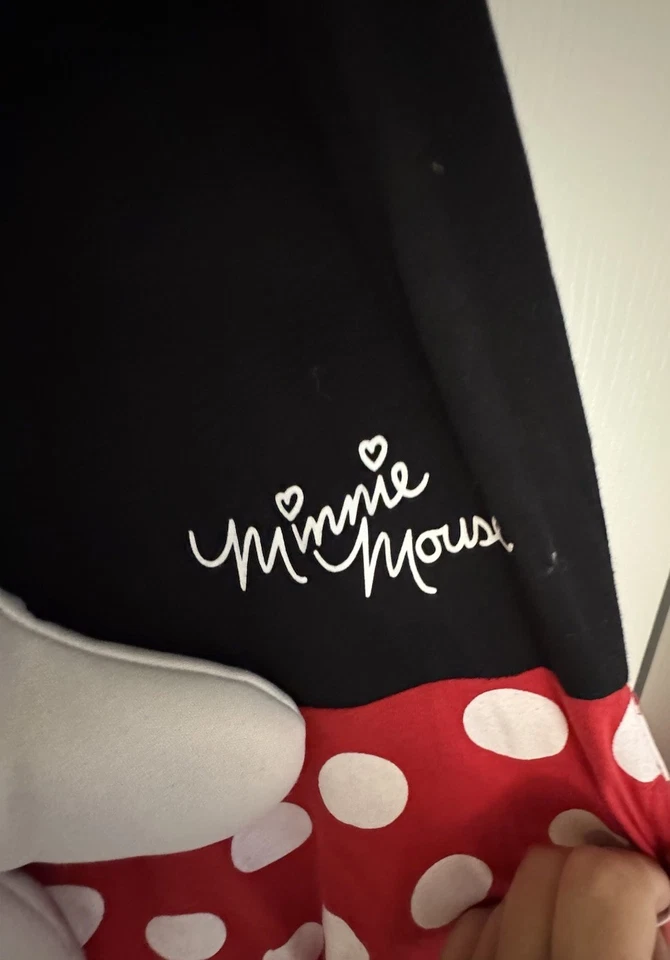 MINNIE MOUSE Costume Disguise Womens Sz M 7-9 Halloween + Gloves & Shoes - Image 3 of 4