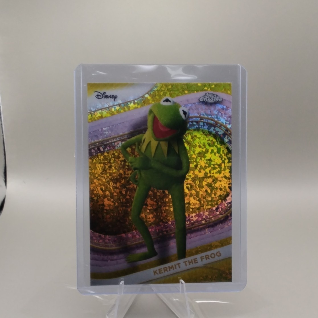 Topps Chrome The Muppets Kermit the Frog Parallel Trading Card